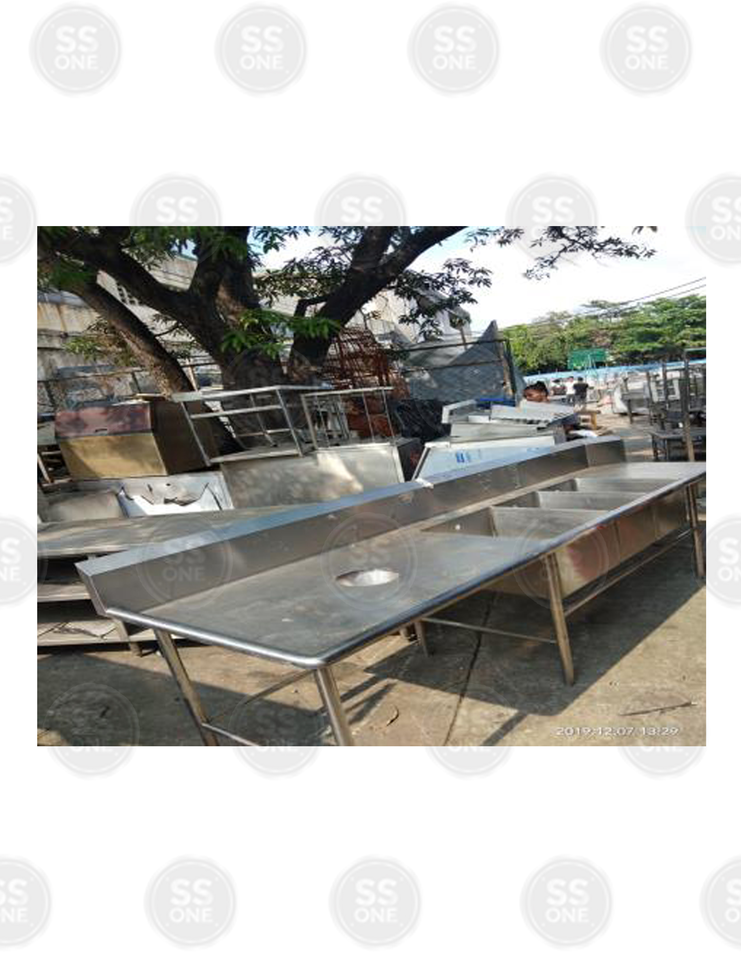 COMP’T DISHWASHING SOILED DISH SINKTABLE L-SHAPELEFT W/ GARBAGE CHUTE